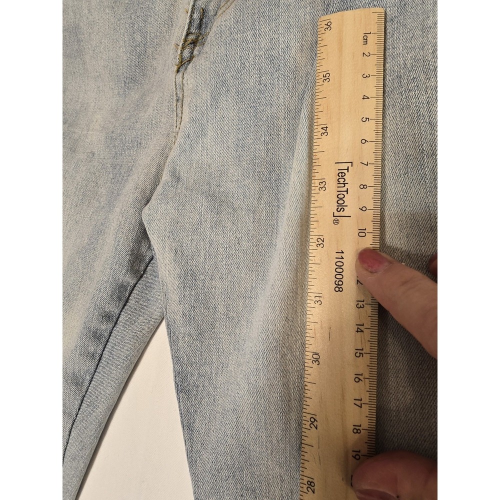Waimea Mens 34x36 Lost Generation Embroidered Stacked Fit Jeans Bleach Wash NEW - Picture 5 of 13